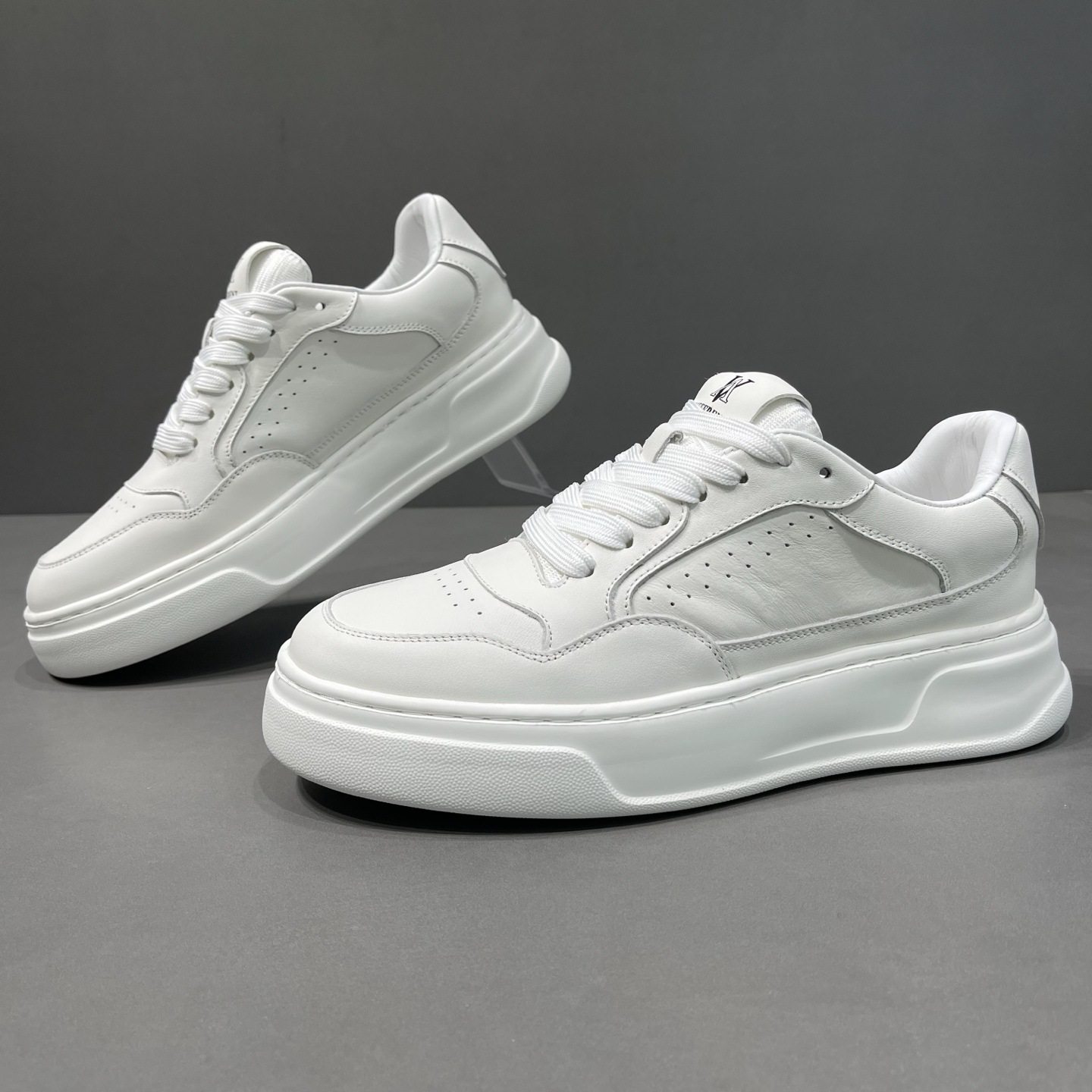 男士真皮黑白熊猫秋季透气厚底板鞋男士潮流百搭运动休闲小白鞋男,流行男鞋,休闲板鞋,淘宝优惠券,粉丝福利购,淘宝优惠卷