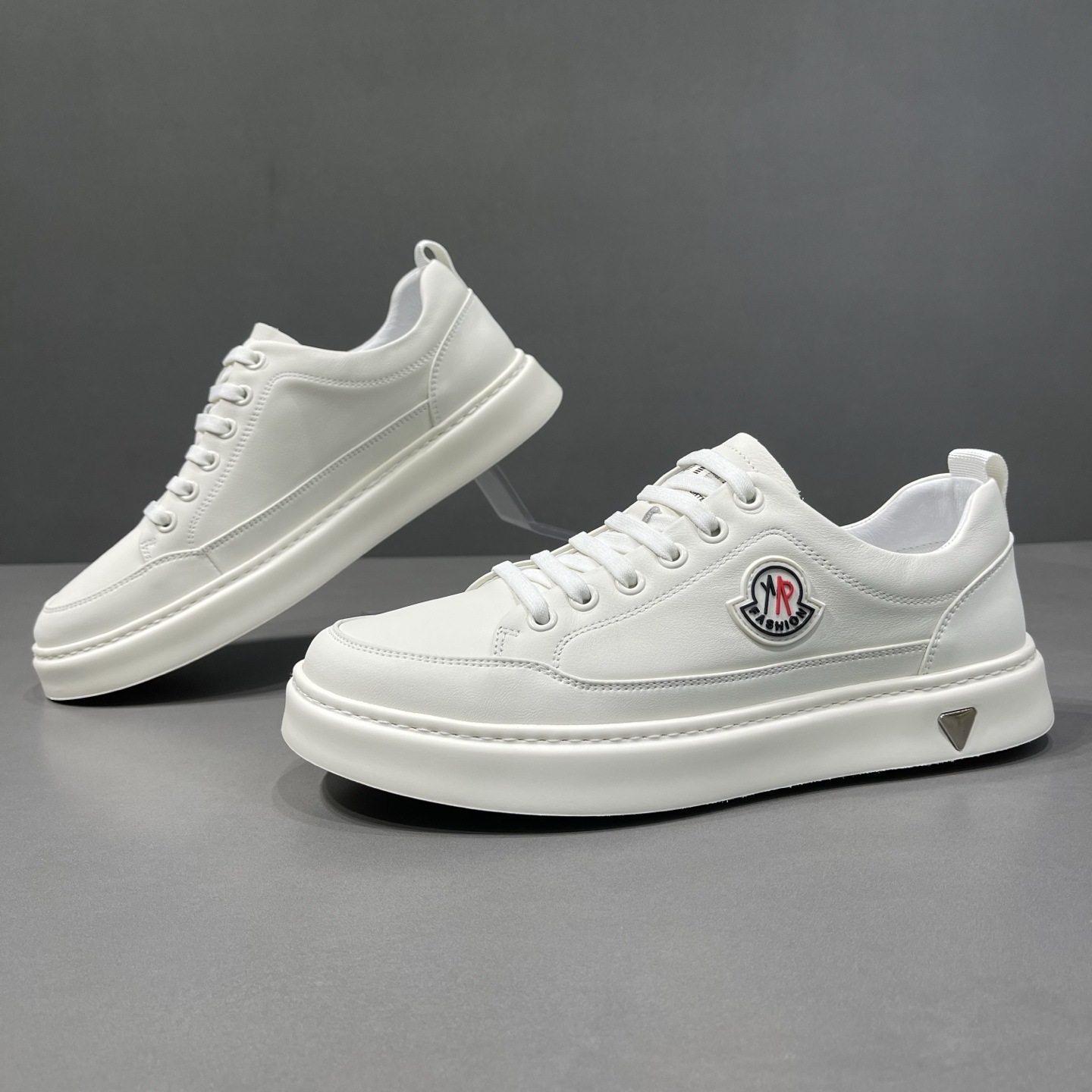 2026春季新款男士真皮小白鞋男士平板鞋运动休闲鞋男透气百搭潮鞋,流行男鞋,休闲板鞋,淘宝优惠券,粉丝福利购,淘宝优惠卷