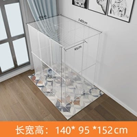 Прозрачная усиленная двухслойная упаковка из 20 предметов с дверцей + верхом.