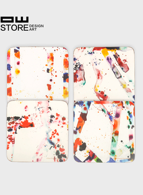 HOWstore Third Drawer Down软木家居艺术个性杯垫4件套