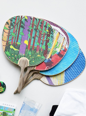 HOWstore 大卫霍克尼David Hockney东京都现代美术馆展览周边团扇