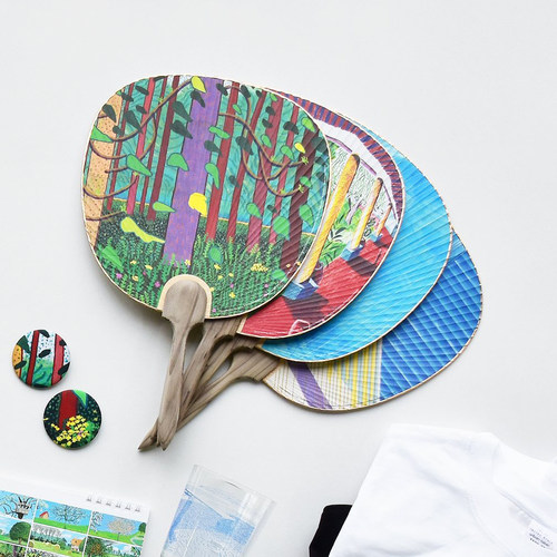HOWstore 大卫霍克尼David Hockney东京都现代美术馆展览周边团扇