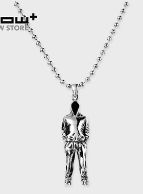HOWstore 黄玉龙925银项链吊坠Yo潮流嘻哈艺术百搭