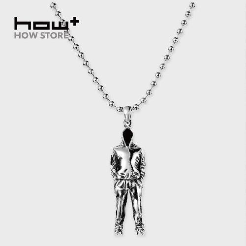 HOWstore 黄玉龙925银项链吊坠Yo潮流嘻哈艺术百搭