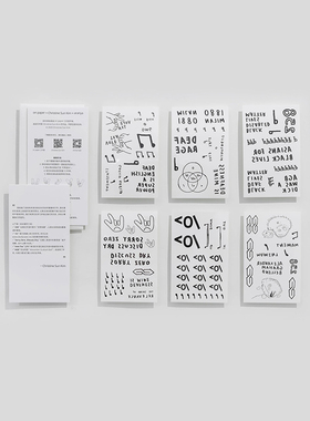 HOWstore on paper Christine Sun Kim 趣味纹身贴纸万圣节