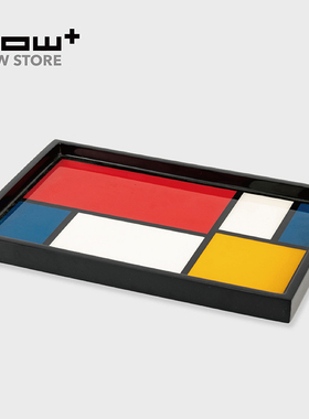 HOWstore 蒙德里安系列艺术收纳托盘长方形摆盘简约轻奢礼品