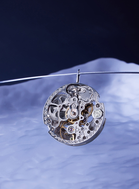 今晶J&J天然钻石项链表里如一男女款吊坠首饰原创潮流设计