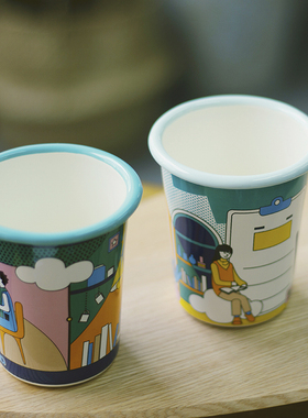 HOWstore 玖申LIFE & STORIES搪瓷直筒杯冷水杯花器创意个性