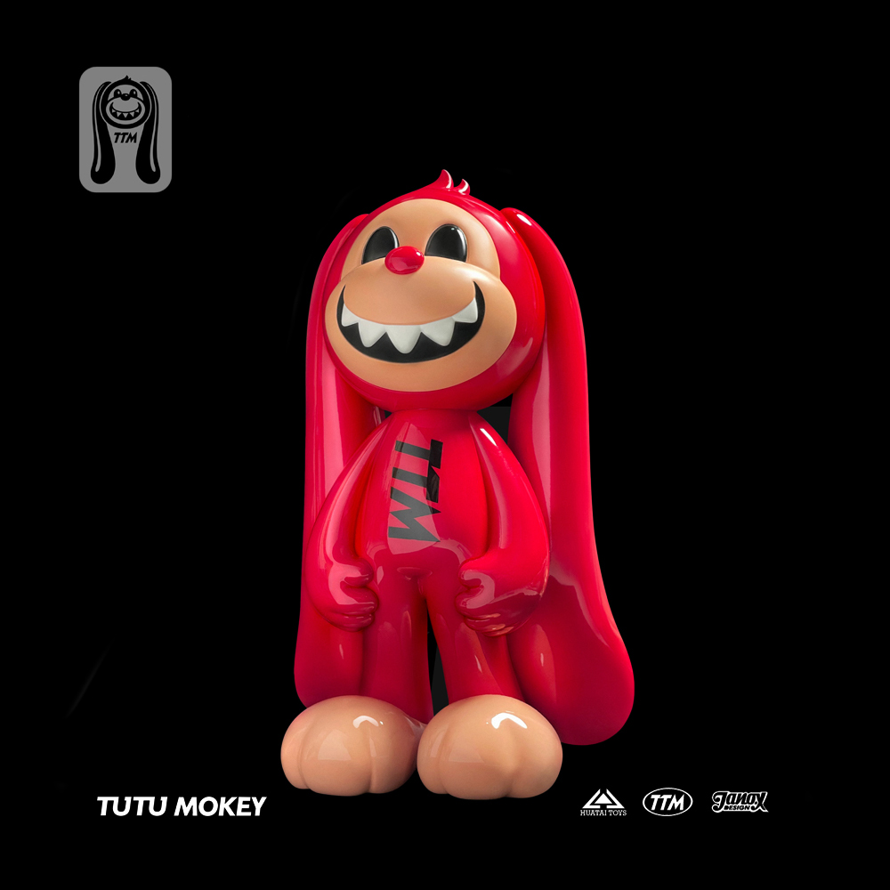 HOWstore TUTU MOKEY全球限量艺术潮玩手办雕像双表情经典版18cm