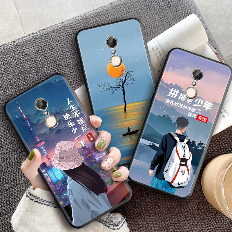 红米5plus手机壳hm红迷5pius全包hongmi米5p软胶hon卡通红米5puls网红