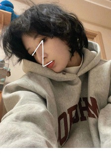 ulzzang大码灰色连帽卫衣女秋bf慵懒风加绒外套潮ins小众宽松上衣