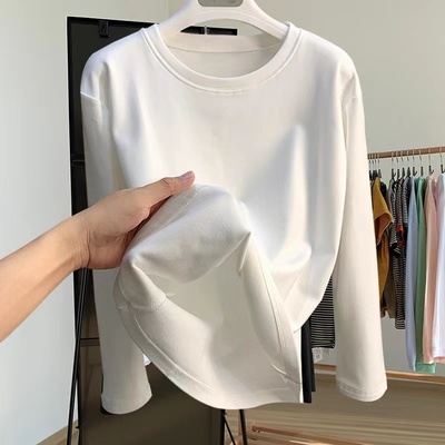 春季2023新款白色中长款加绒