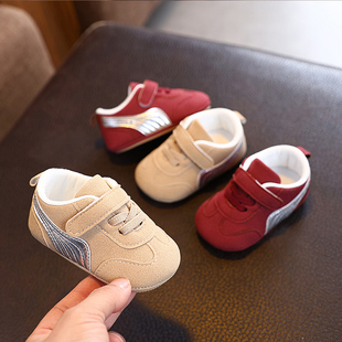 宝宝步前鞋 新款 学步软底鞋 男防掉休闲鞋 12个月 婴儿鞋 01岁6 春秋季