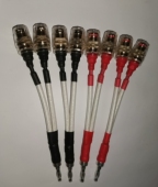 50芯西电发烧级镀银线香蕉头1公转2母香蕉头一分二一分三一转四