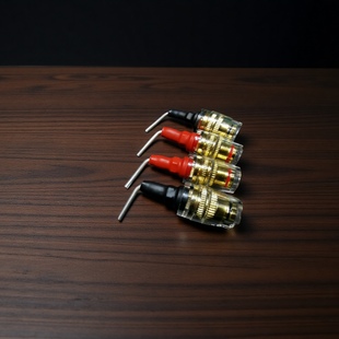 9999纯银针插香蕉头Y插解决美国JBL英国天朗根德音箱细孔转接头