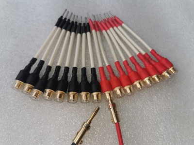 50芯西电线接线柱古董线夹线转铜溜金香蕉头输出hifi配件线材