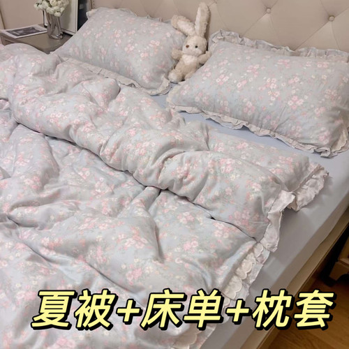 夏季全棉纱布夏凉被空调被大豆被