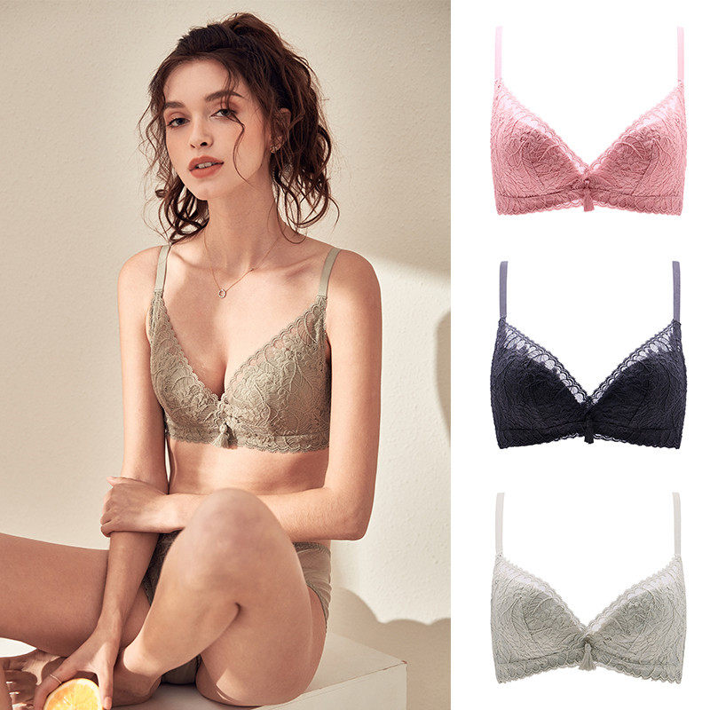 文胸女无钢圈a小胸显大调整型胸罩平胸加厚超聚拢收副乳丰胸内衣