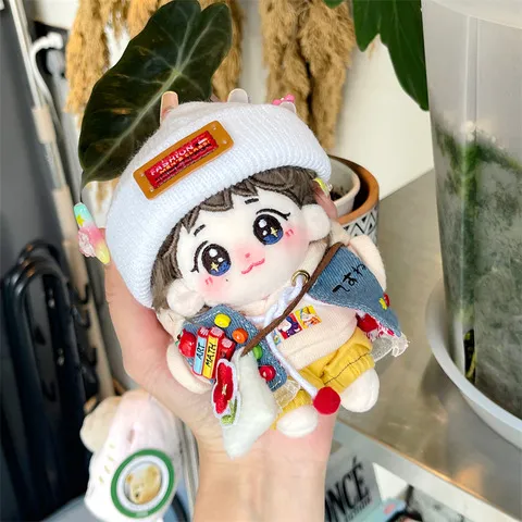 毛绒公仔宝宝明星宝新款棉花礼品娃娃小星10cm挂件张杰挂饰包包