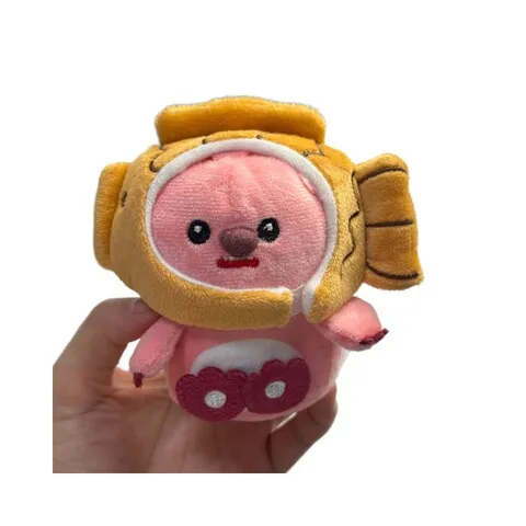 挂件变装毛绒海狸挂件公仔娃娃鲷鱼烧毛绒玩具小玩偶玩偶可爱