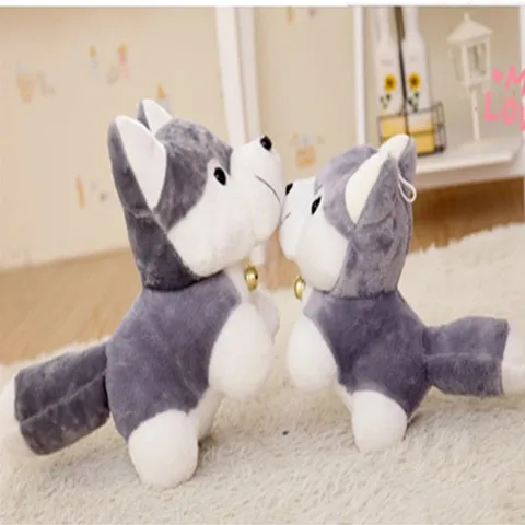 仿真哈士奇毛绒玩具娃娃机二哈公仔儿童玩偶生日礼物婚庆活动礼品