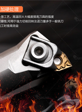 95度复合式内g孔白色刀杆S25T/S32U-BWLNR08桃型大压板镗孔车刀杆