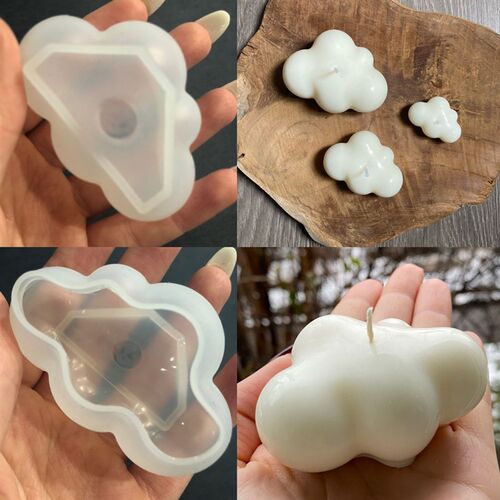 极速3D Heart Silicone Candle Mold  FSoy Wax Essential Oil Ar