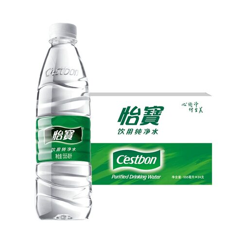 怡宝饮用纯净水大瓶装整箱装555ml*24瓶无味办公室会议用水shm