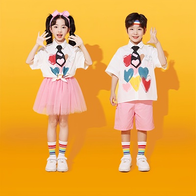 六一儿童表演服装小学生合唱演出服啦啦队幼儿园舞蹈毕业班服朗诵