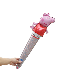 新年手持打击长棒大号卡通铝膜气球幼儿园活动礼品儿童生日小礼品