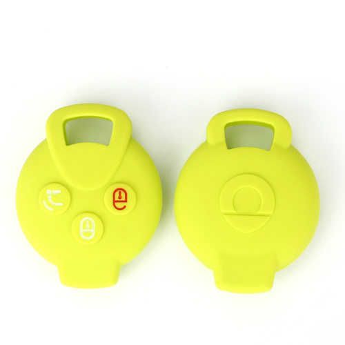厂家直销适用奔驰Smart3键汽车硅胶钥匙包软胶锁匙壳遥控器保护套