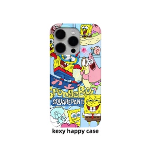 海绵宝宝与派大星菲林软壳适用华为mate70PRO手机壳iPhone16promax小米15PRO红米k80硬壳OPPOReno13苹果13/14