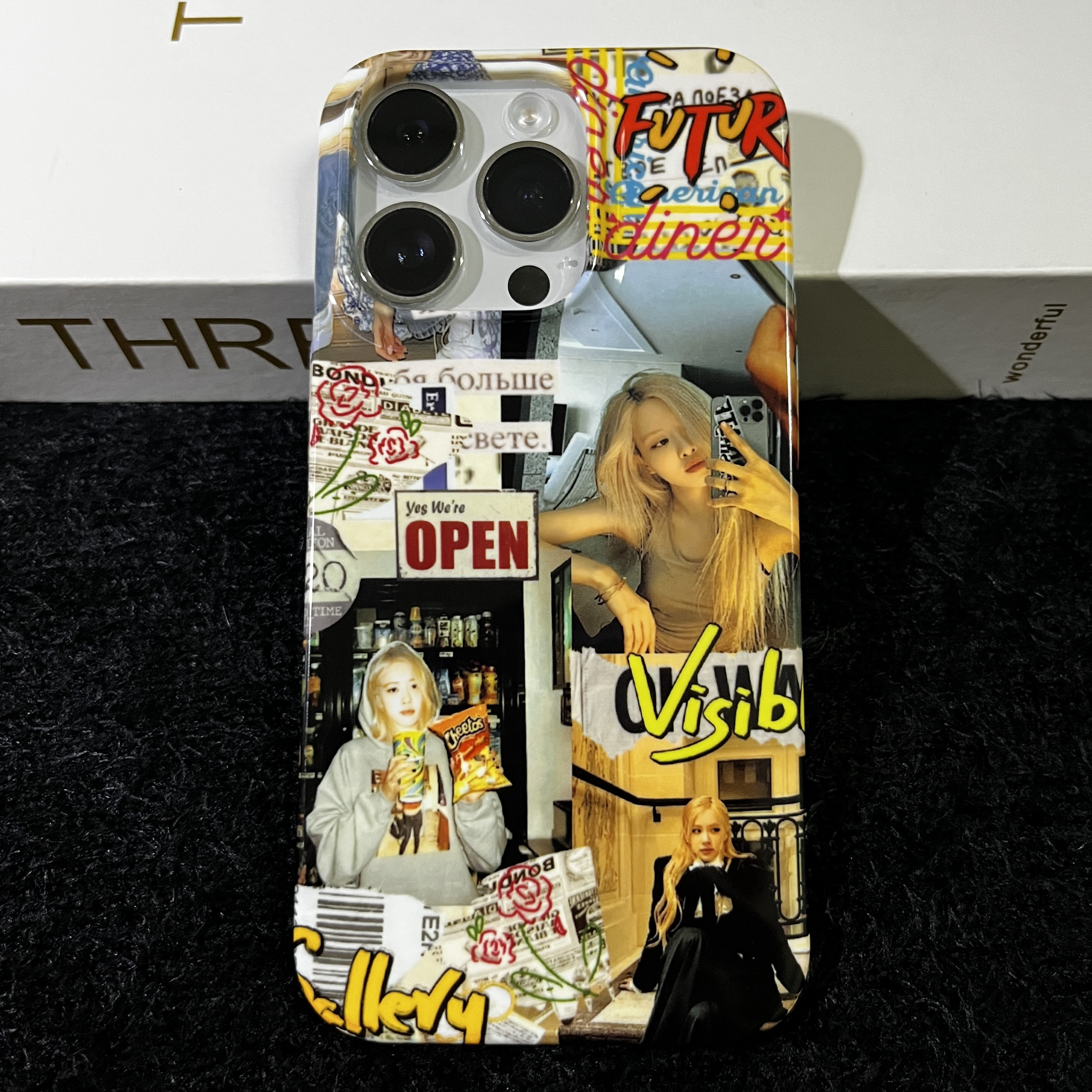 ROSE朴彩英适用于iPhone16promax手机壳苹果15创意14高级感13pm新款爆款12防摔15plus菲林全包潮流