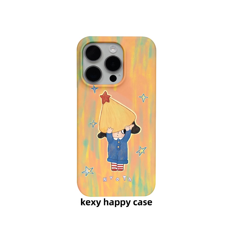 涂鸦风女孩用华为mate60手机壳iPhone16promax小米13红米k60新款软壳OPPOreno9荣耀80苹果爆款15/14pro菲林壳