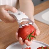 日本多功能二合一水果削皮刀家用厨房刮皮刀不锈钢剥皮刮皮刨丝器