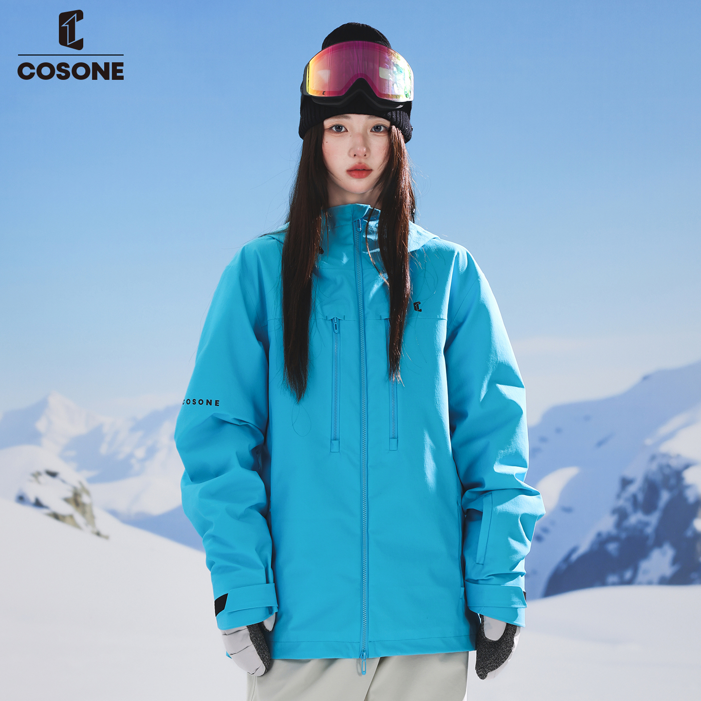 COSONE3L透气加棉耐磨专业滑雪服