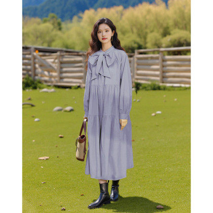 【温柔知性大姐姐】蛋糕裙女春秋款宽松显瘦减龄时髦连衣裙