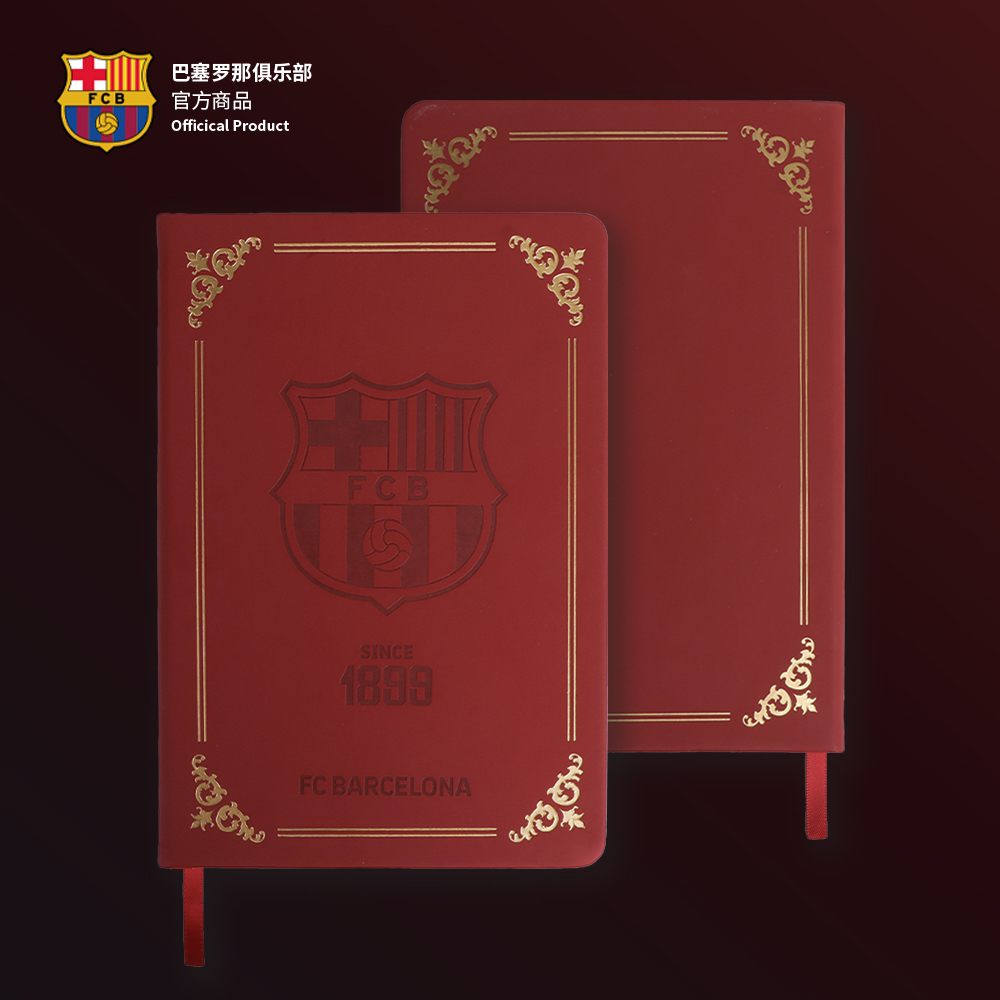 巴萨红色队徽笔记本球迷周边文具