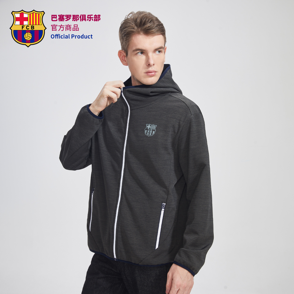巴塞罗那俱乐部运动休闲针织外套