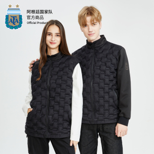 空气保暖蓄热充气夹克马甲外套轻户外 阿根廷国家队 官方正版