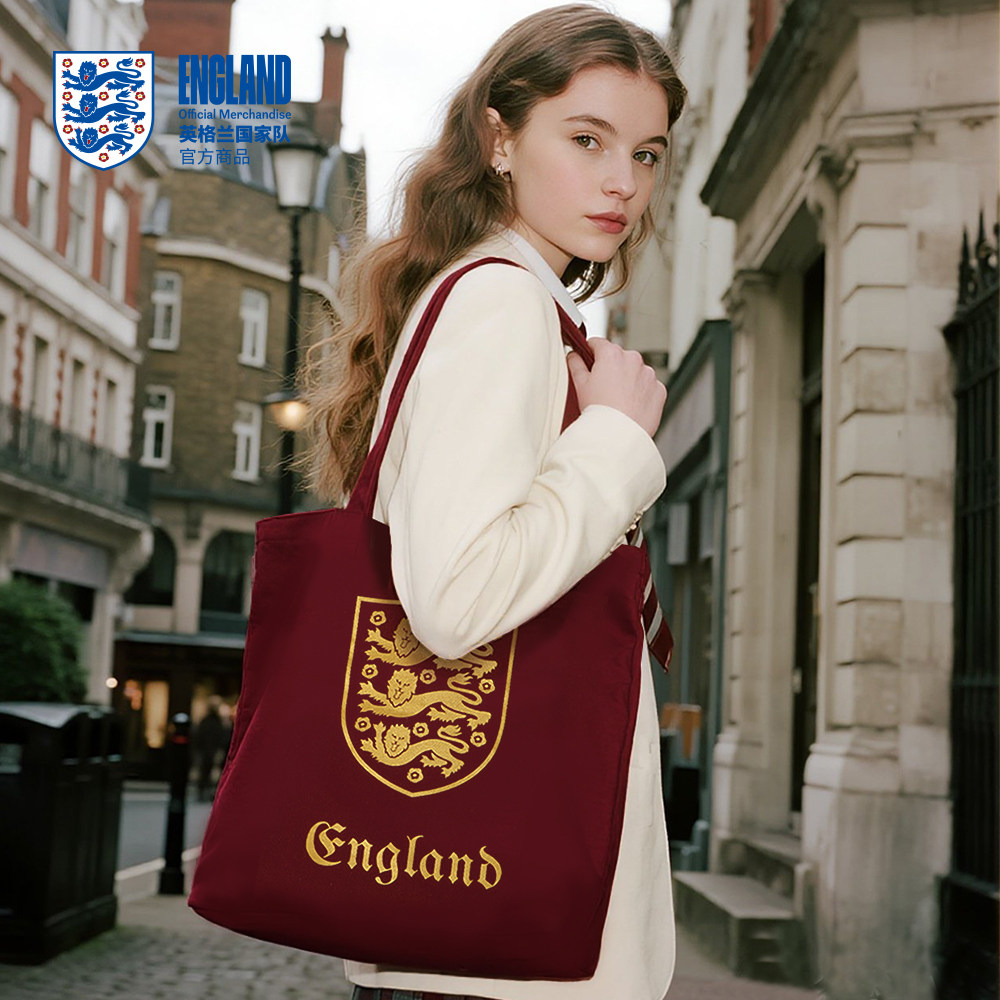 【官方正版】英格兰国家队 | 复古帆布包红色潮流单肩背包户外,运动/瑜伽/健身/球迷用品,球迷用品,淘宝优惠券,粉丝福利购,淘宝优惠卷