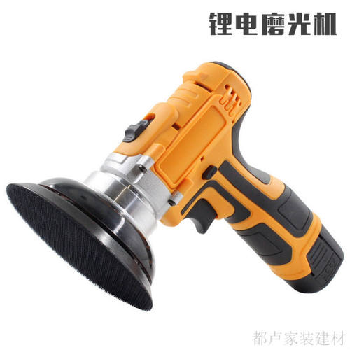 锂电16.8V工业级汽车家具打磨抛光干磨5寸砂纸机抛光打蜡机16.8V
