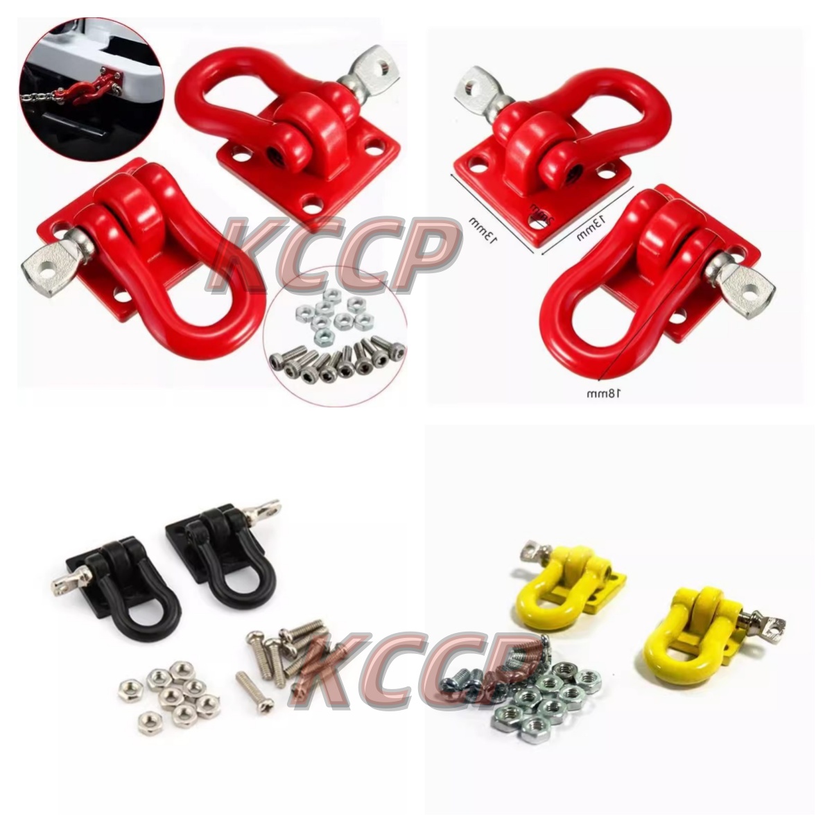 KCCP 1/10仿真攀爬车救援扣 Axial SCX10 90046 RC4WD D90 CC01B