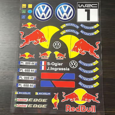 MJX美嘉欣10303/10304红牛贴纸1/10大众polo图标 轮胎贴 水晶转印