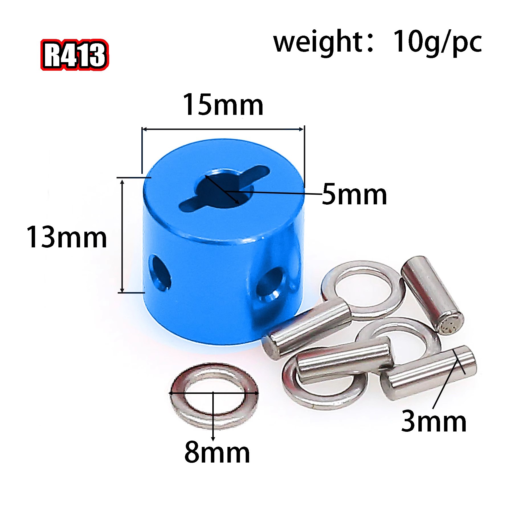 田宫 TAMIYA RC配件 WR/GF/G6系列 xv02pro锁铝合金直轴器 R412