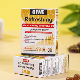 美国OIWE麦卢卡蜂蜜桉叶油糖欧维麦润喉糖果植物精华