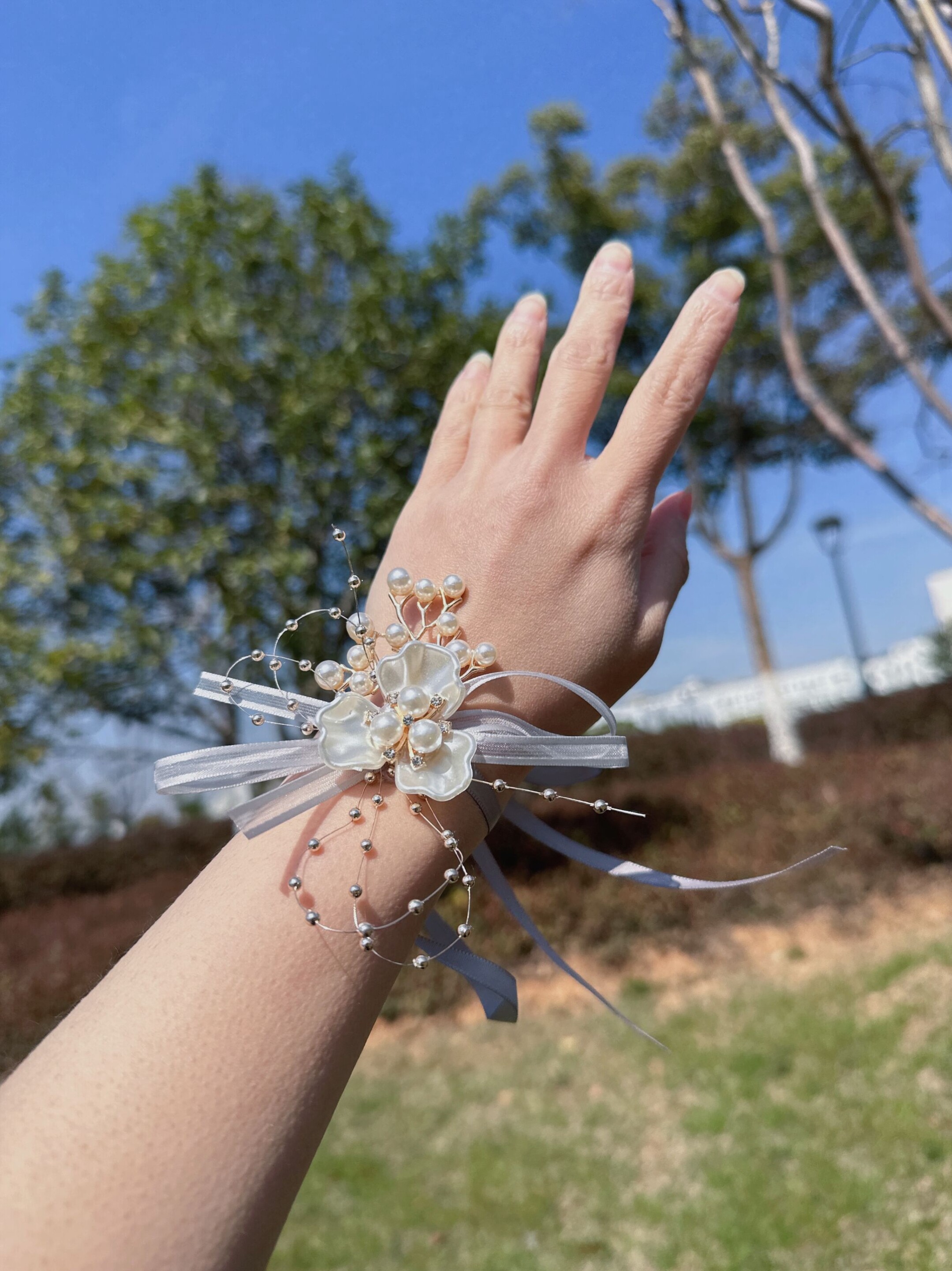 姐妹团腕花新娘手腕花高级感伴娘手腕花森系超仙婚礼手腕花韩式
