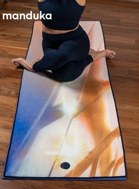 Manduka yogitoes环保便携吸汗防滑可机洗热瑜伽专业瑜伽垫布铺巾