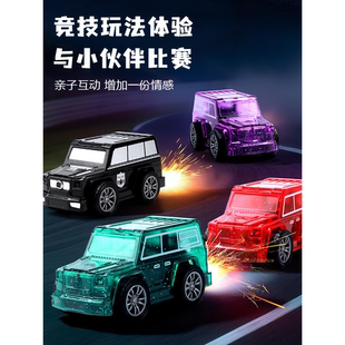 儿童迷你打火石小汽车火花喷火男孩小学生赛车玩具惯性滑行车宝宝