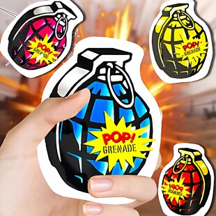 新年儿童手雷炮摔鞭炮小孩玩的自爆炸弹玩具2025网红爆款整蛊神器